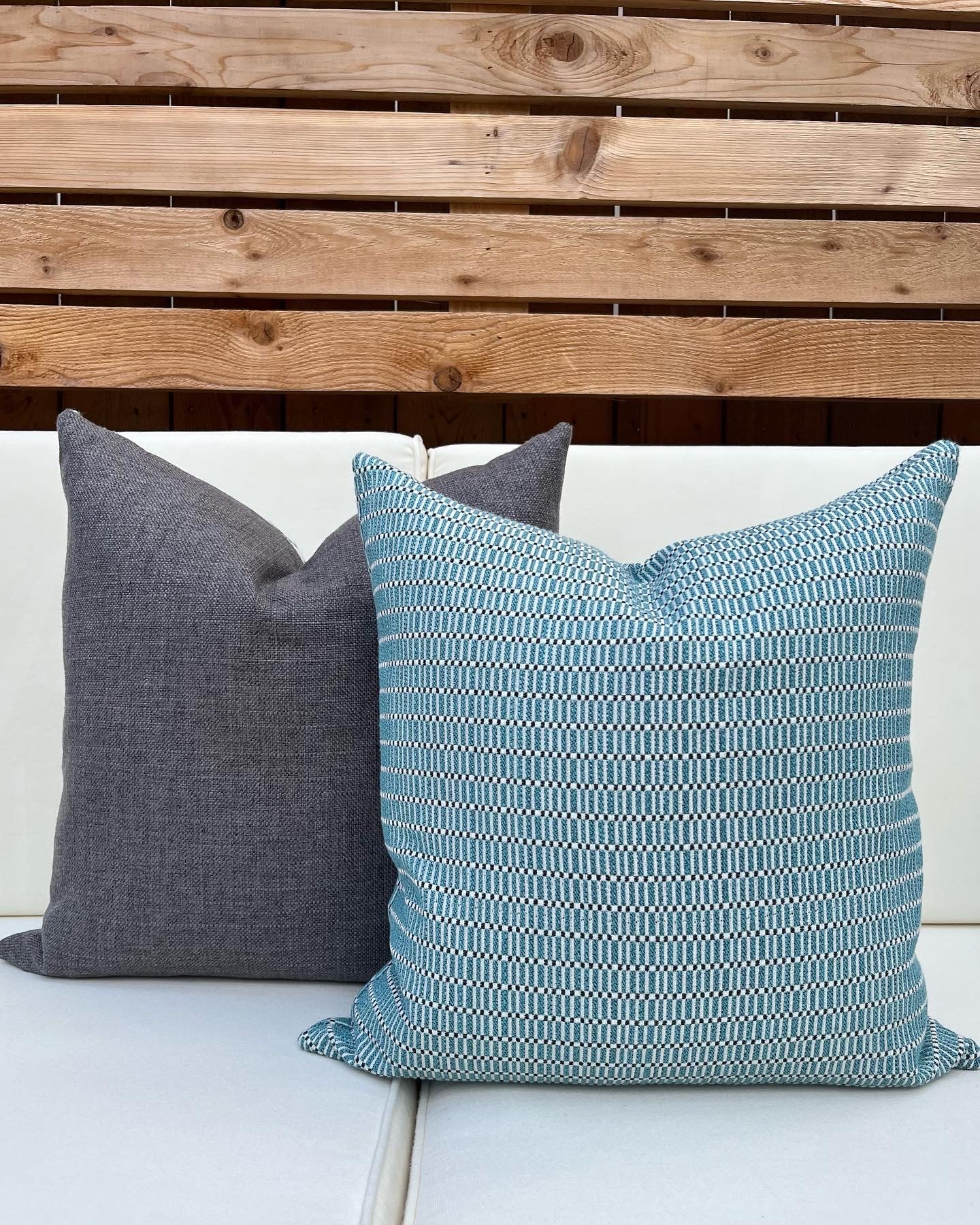 Wiseman Gray Woven Pillow Cover