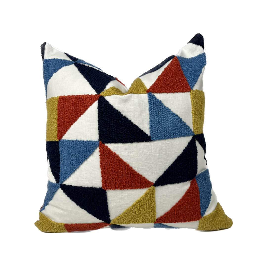 Harper Multicolored Tufted Triangles and Squares