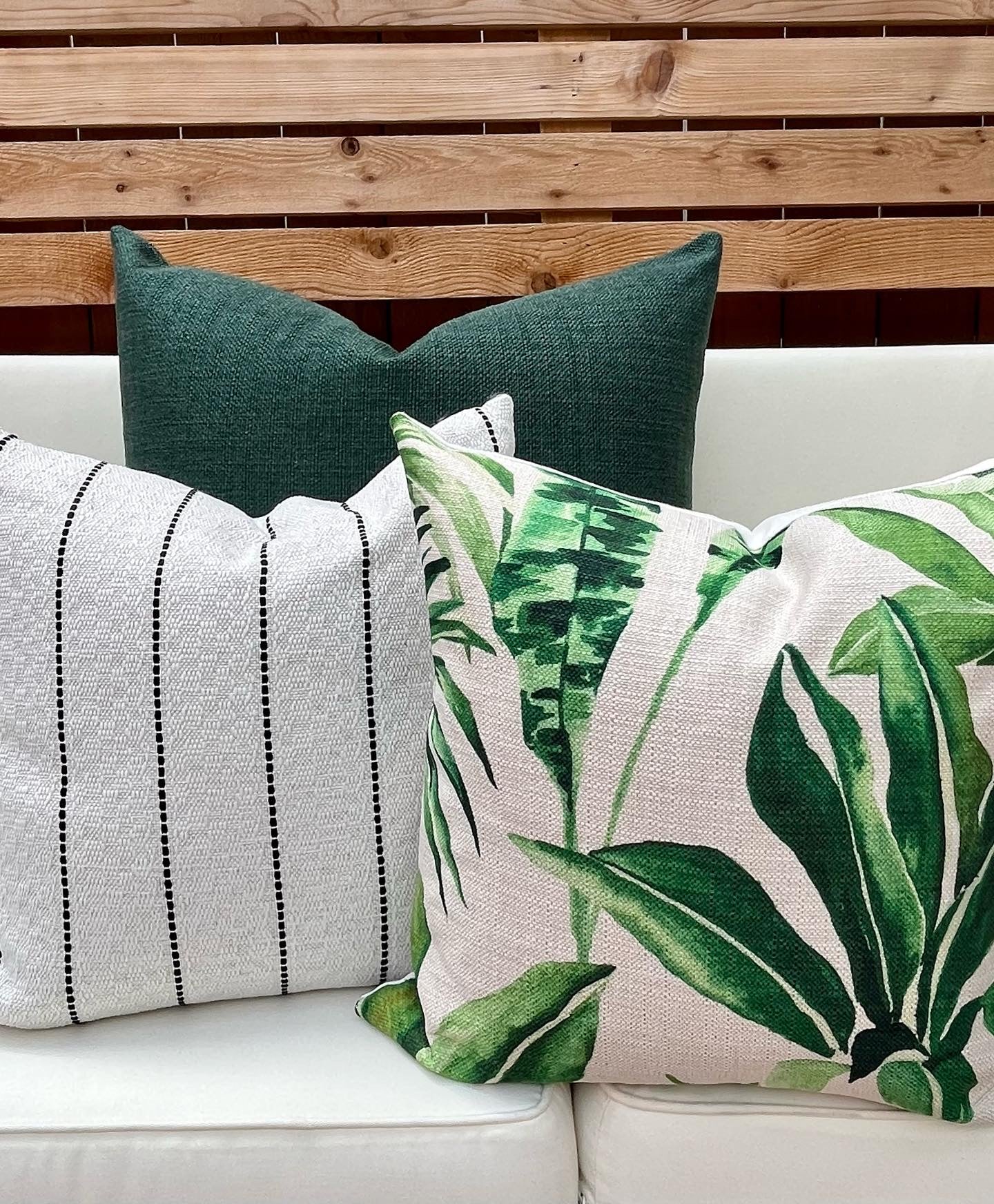 Hunter Green Textured Woven Pillow Cover