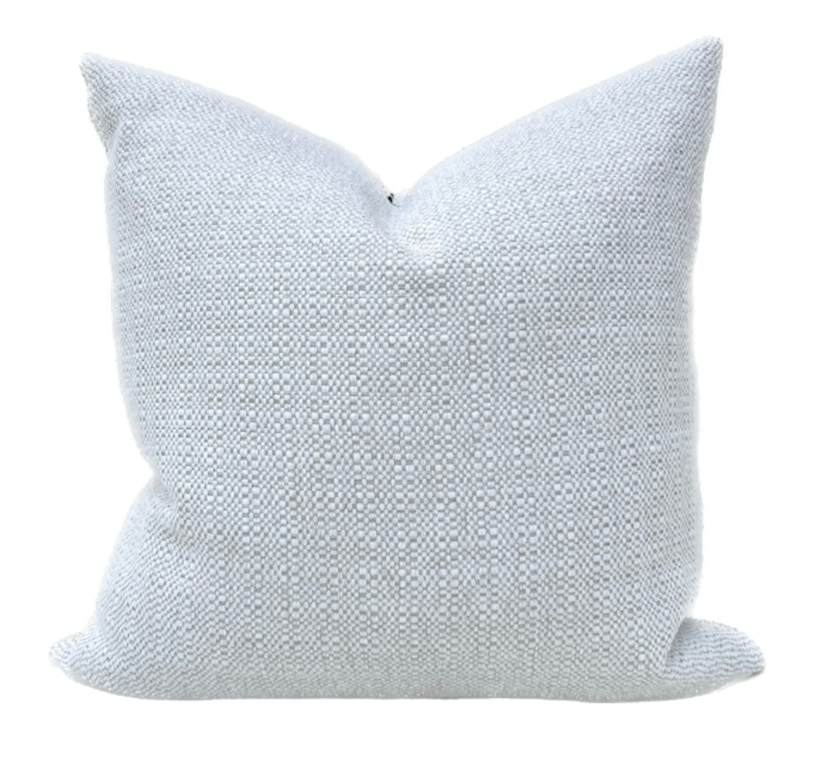 Tamson White Textured Woven Pillow Cover