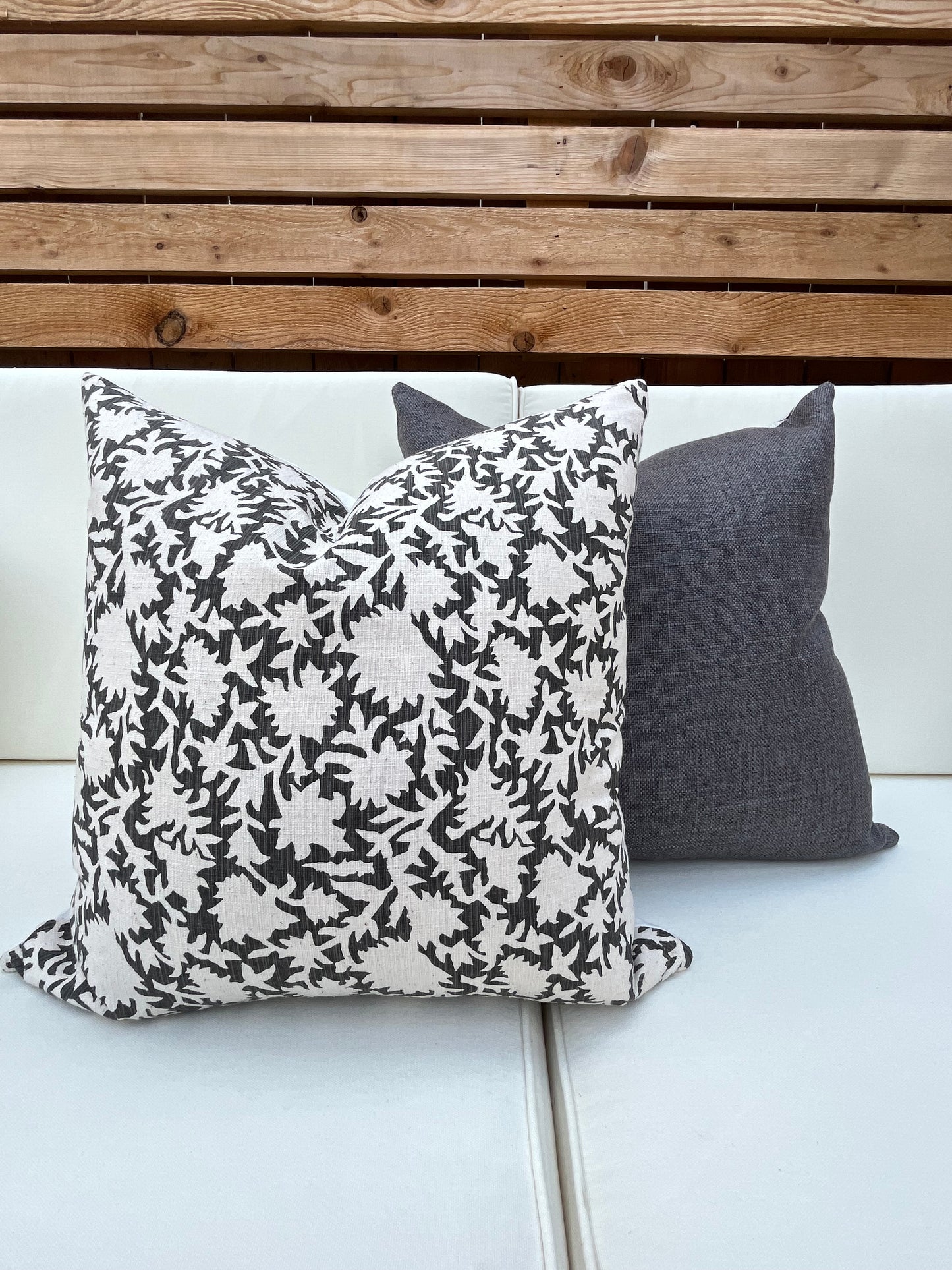 Wiseman Gray Woven Pillow Cover