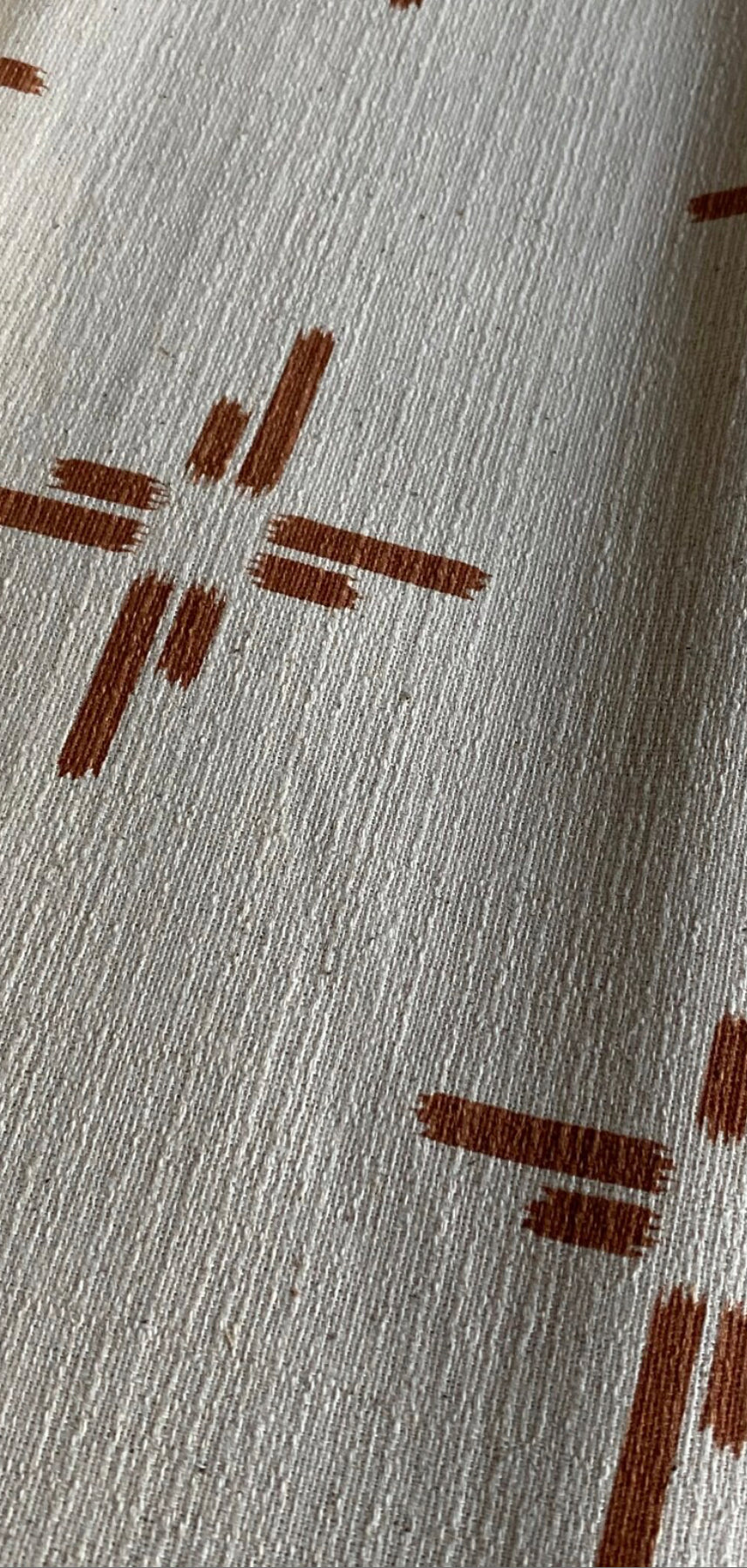 Layla Cream and Rust Pillow Cover