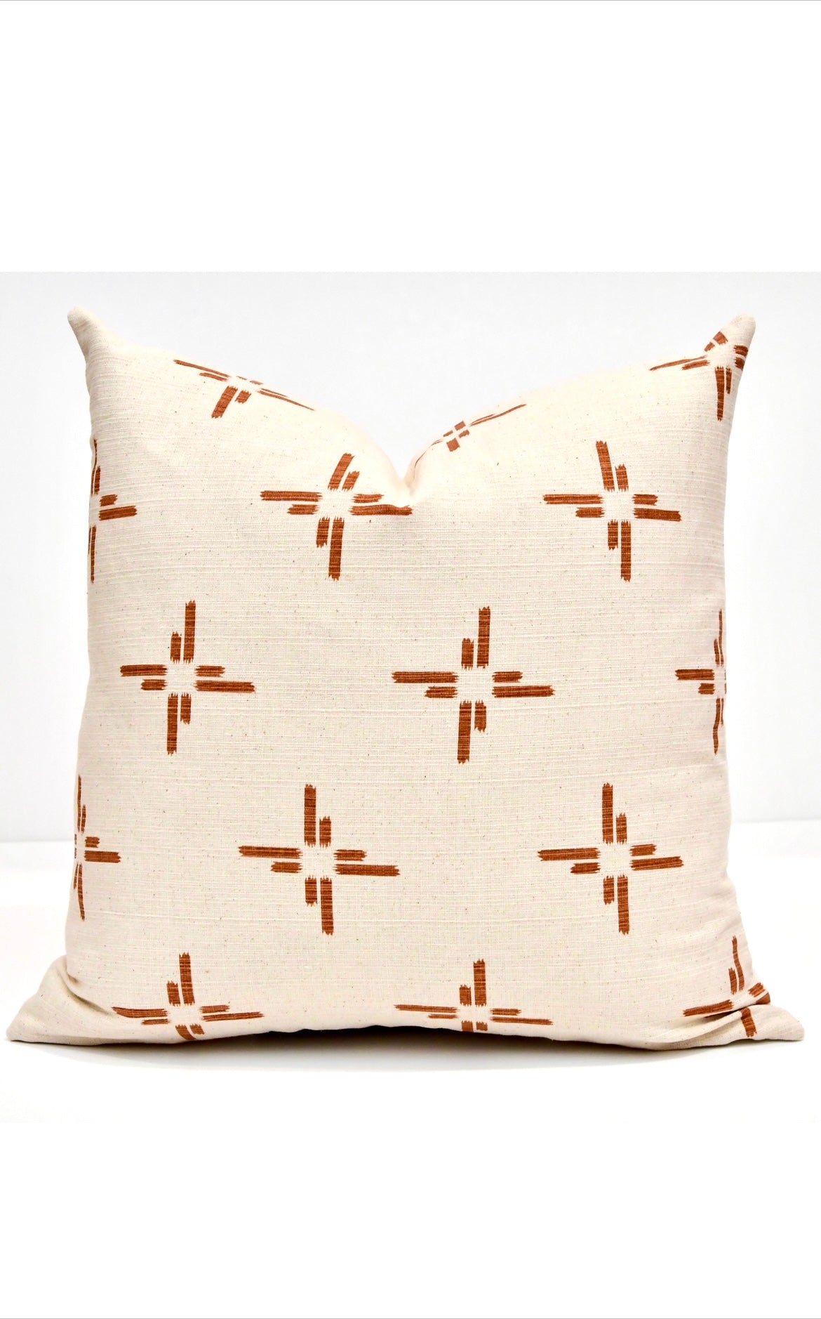 Layla Cream and Rust Pillow Cover