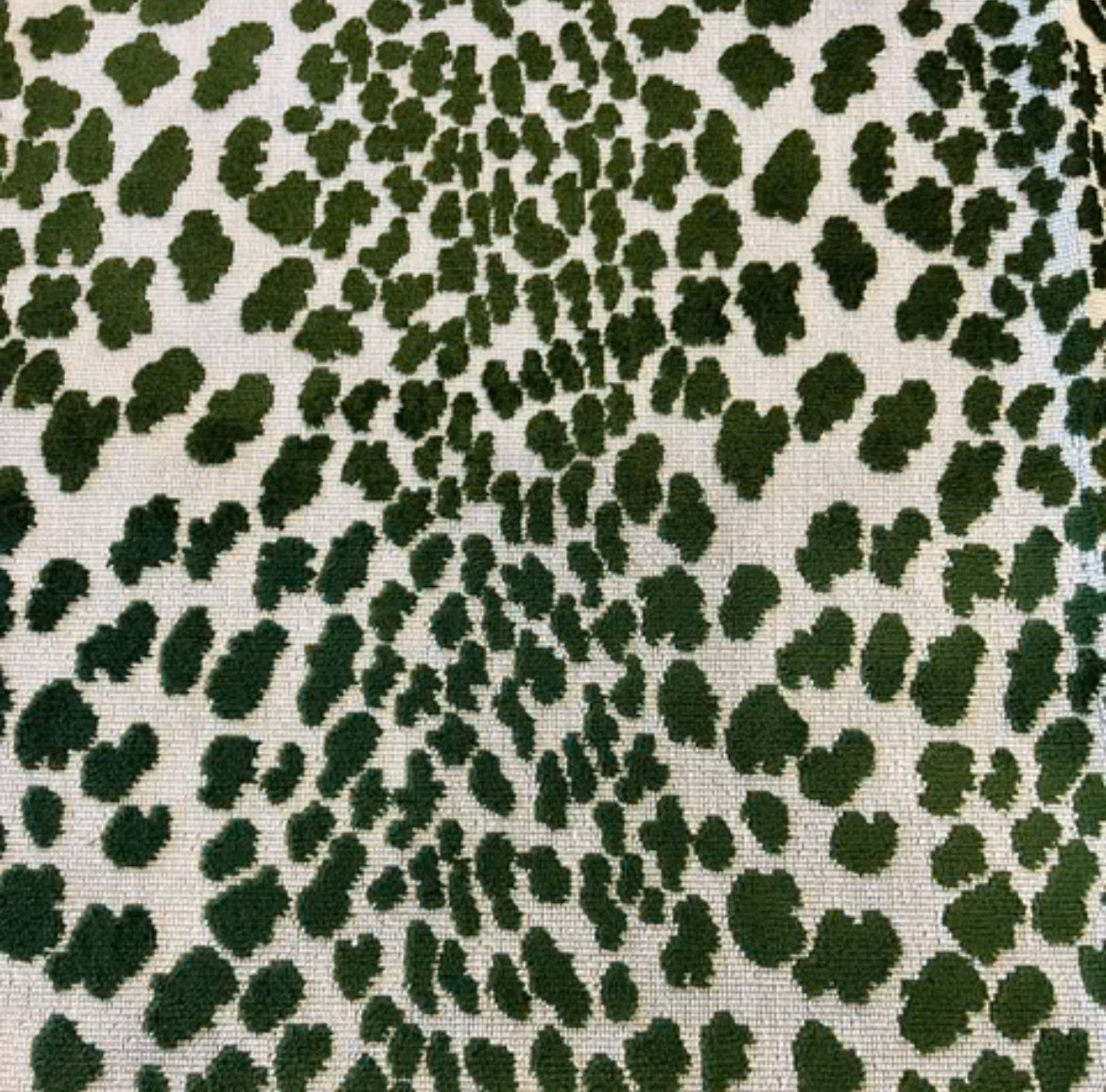 Everly Emerald Green Velvet Spots Pillow Cover