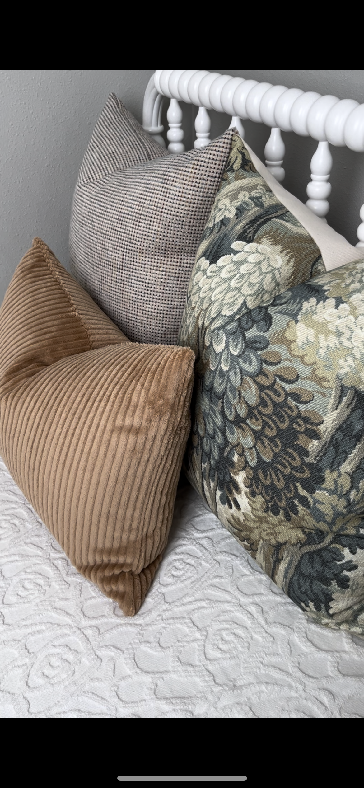 Aubrey Corded Blush Velvet Pillow Cover