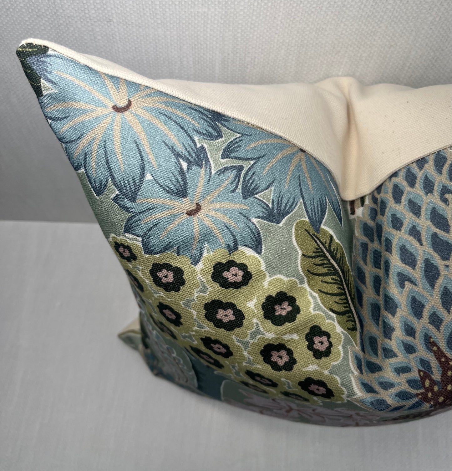 Holly Colorful Trees and Flowers Pillow Cover