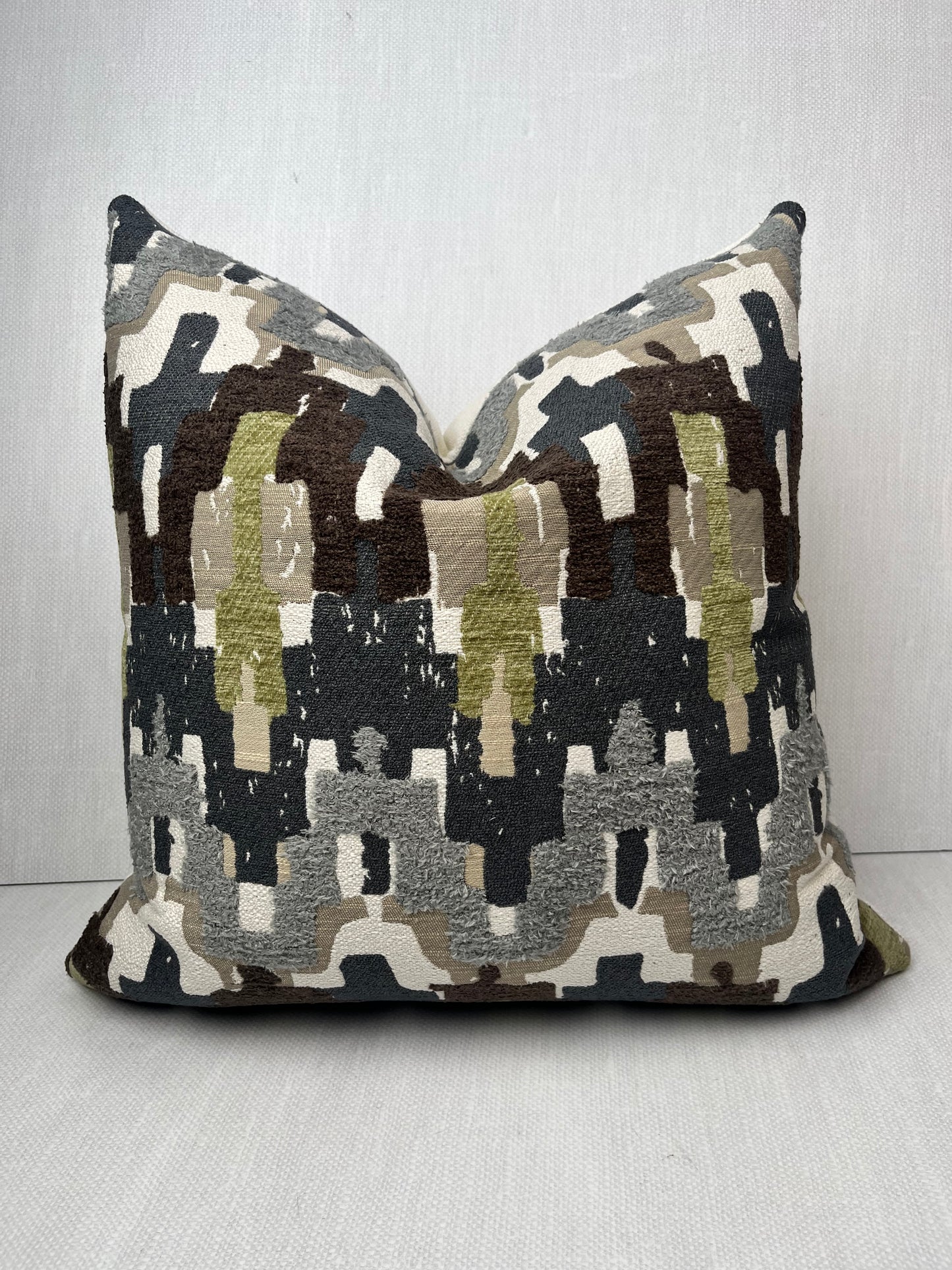 Atlas Textured Modern Abstract Geometric Pillow Cover
