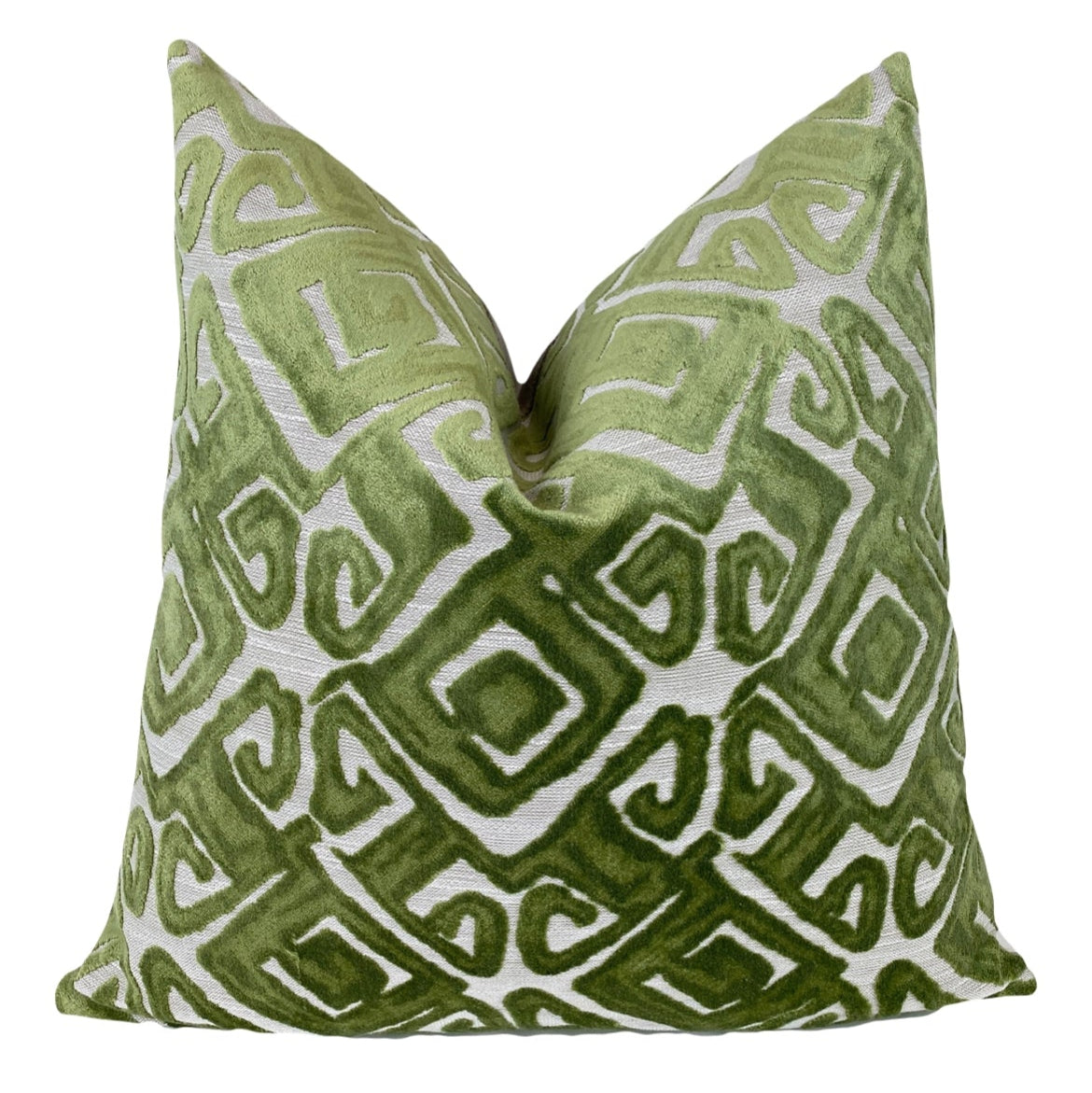 Oliver Green Geometric /Abstract Velvet Pillow Cover