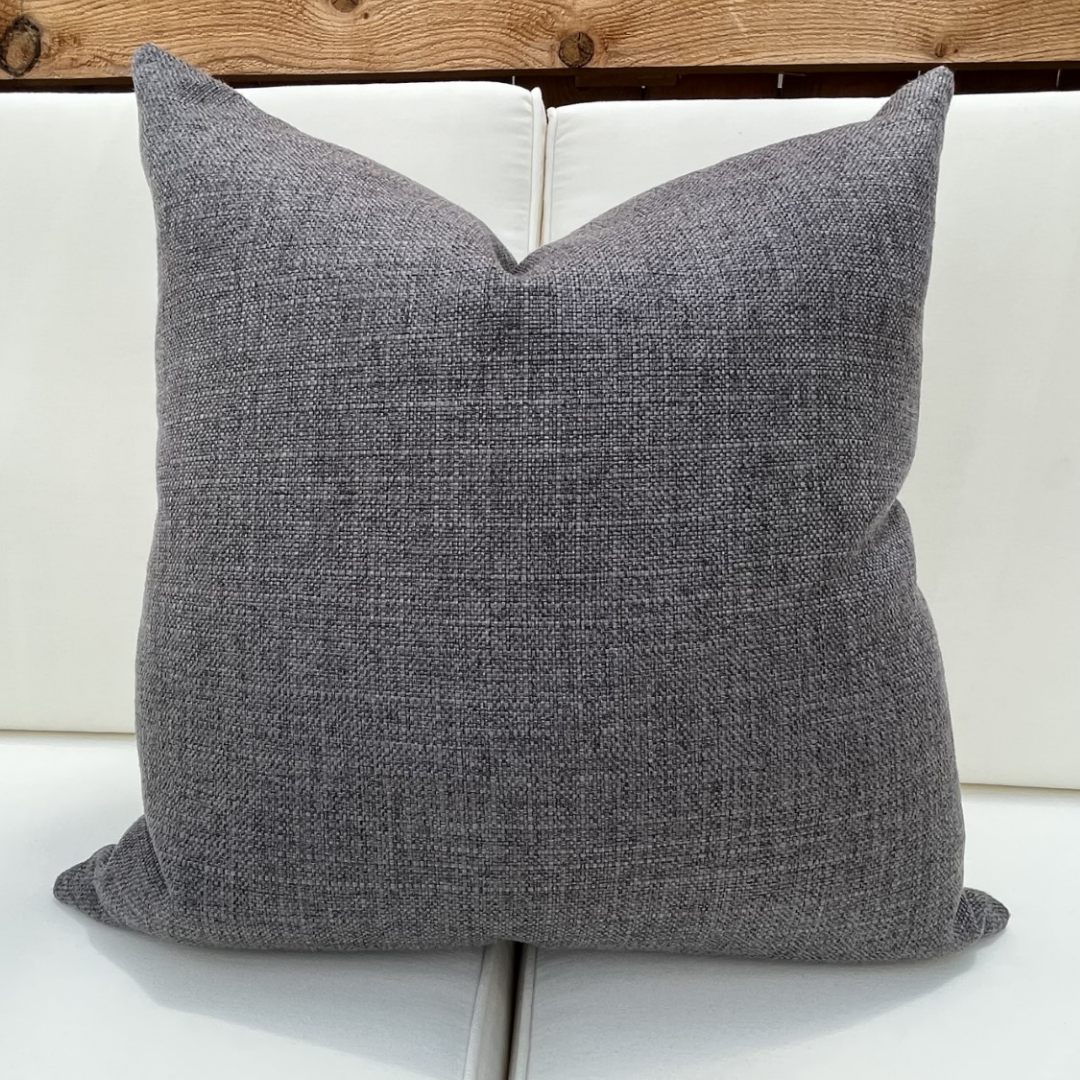 Wiseman Gray Woven Pillow Cover