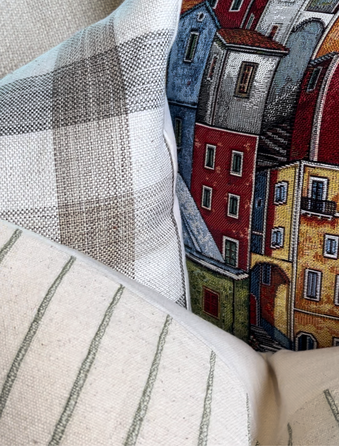 Beatrice Plaid / Checkered Pillow Cover