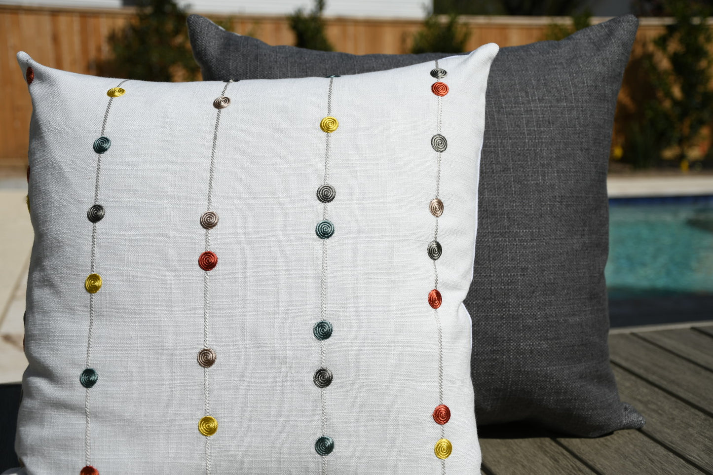 Wiseman Gray Woven Pillow Cover