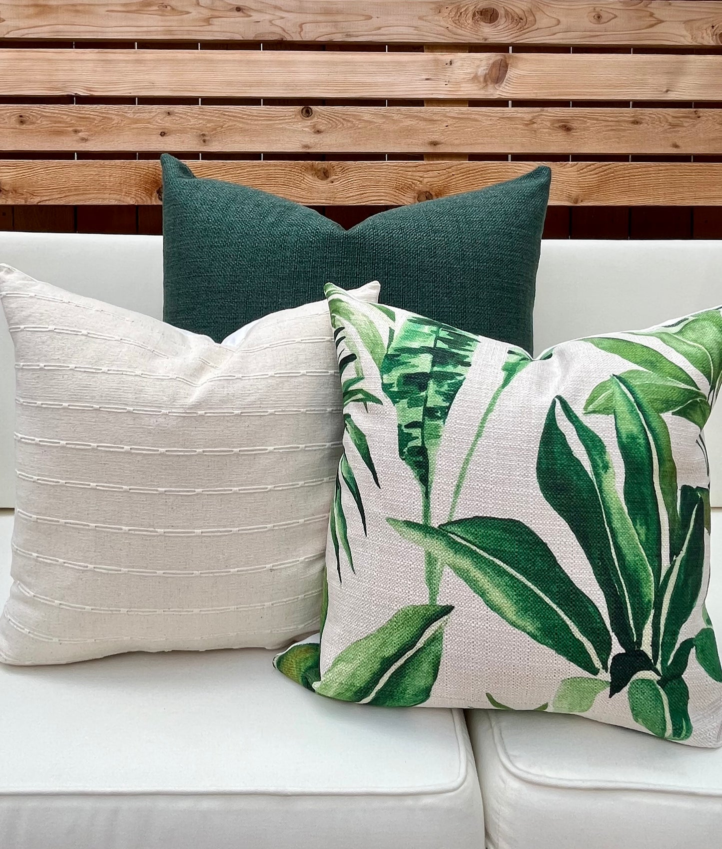 Eve Off White Woven Pillow Cover with Dash Stripes