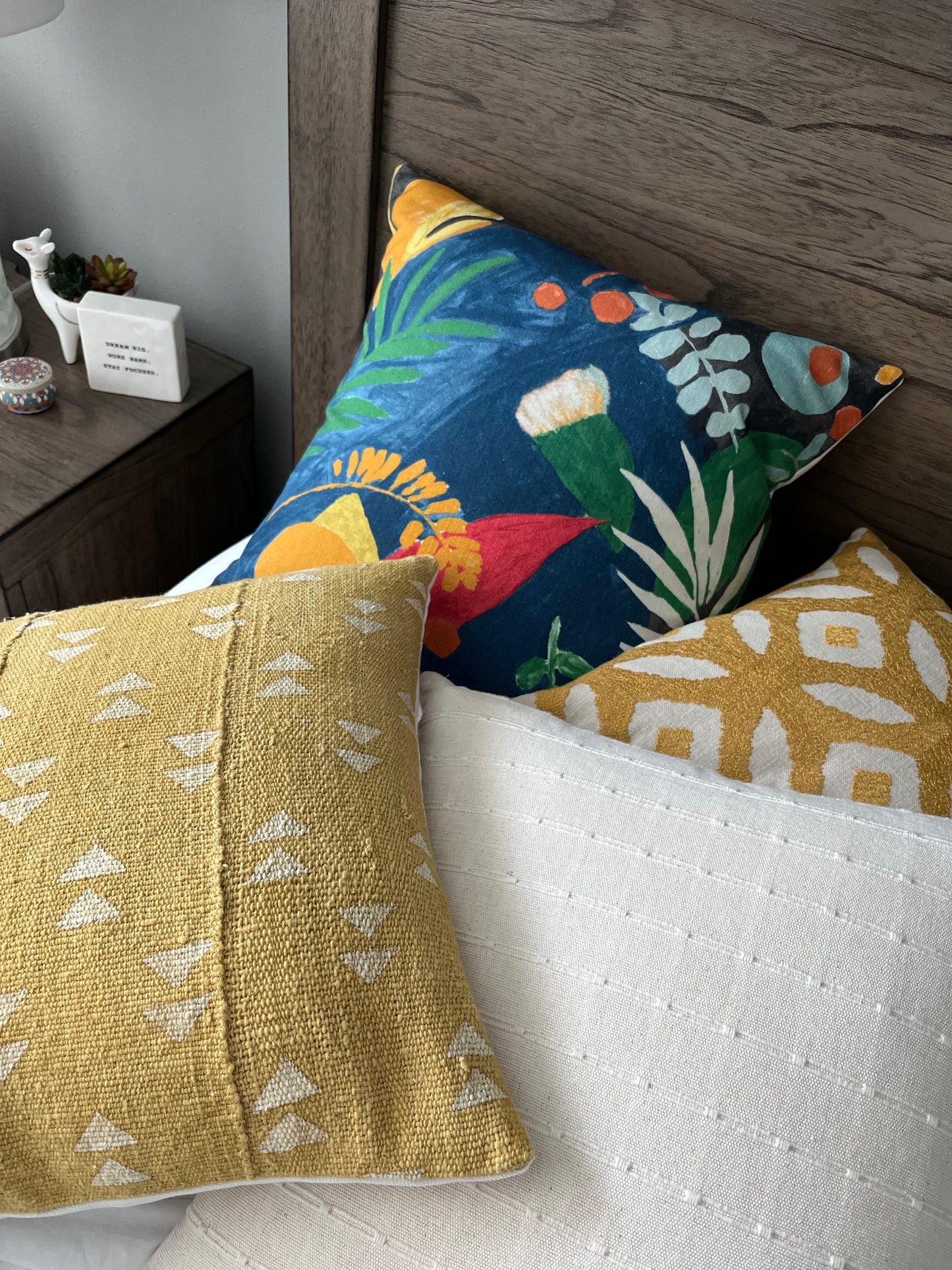 Avery Botanical Pillow Cover - Colorful Tropical Print Accent