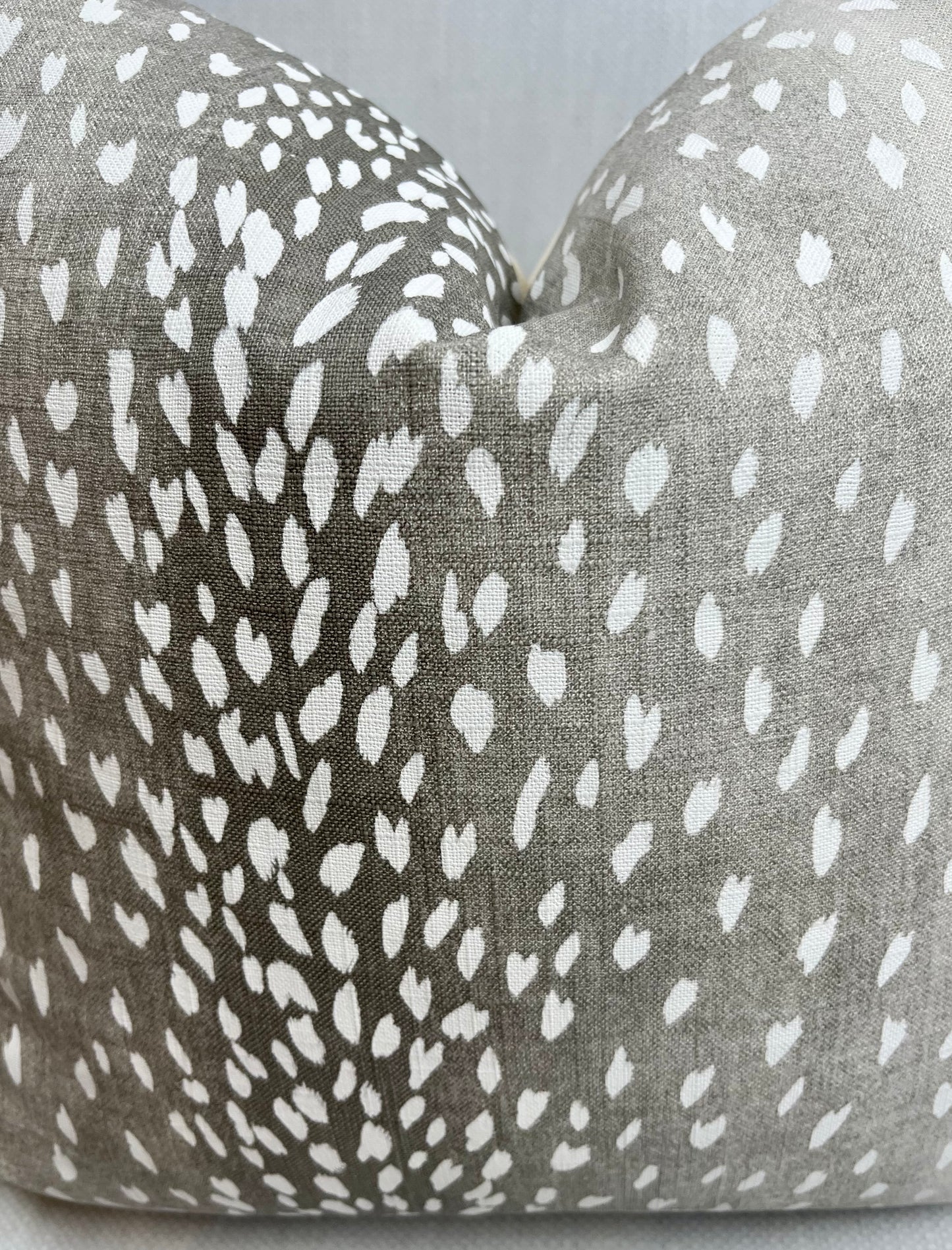 Bailey Grey and White Antelope Pillow Cover