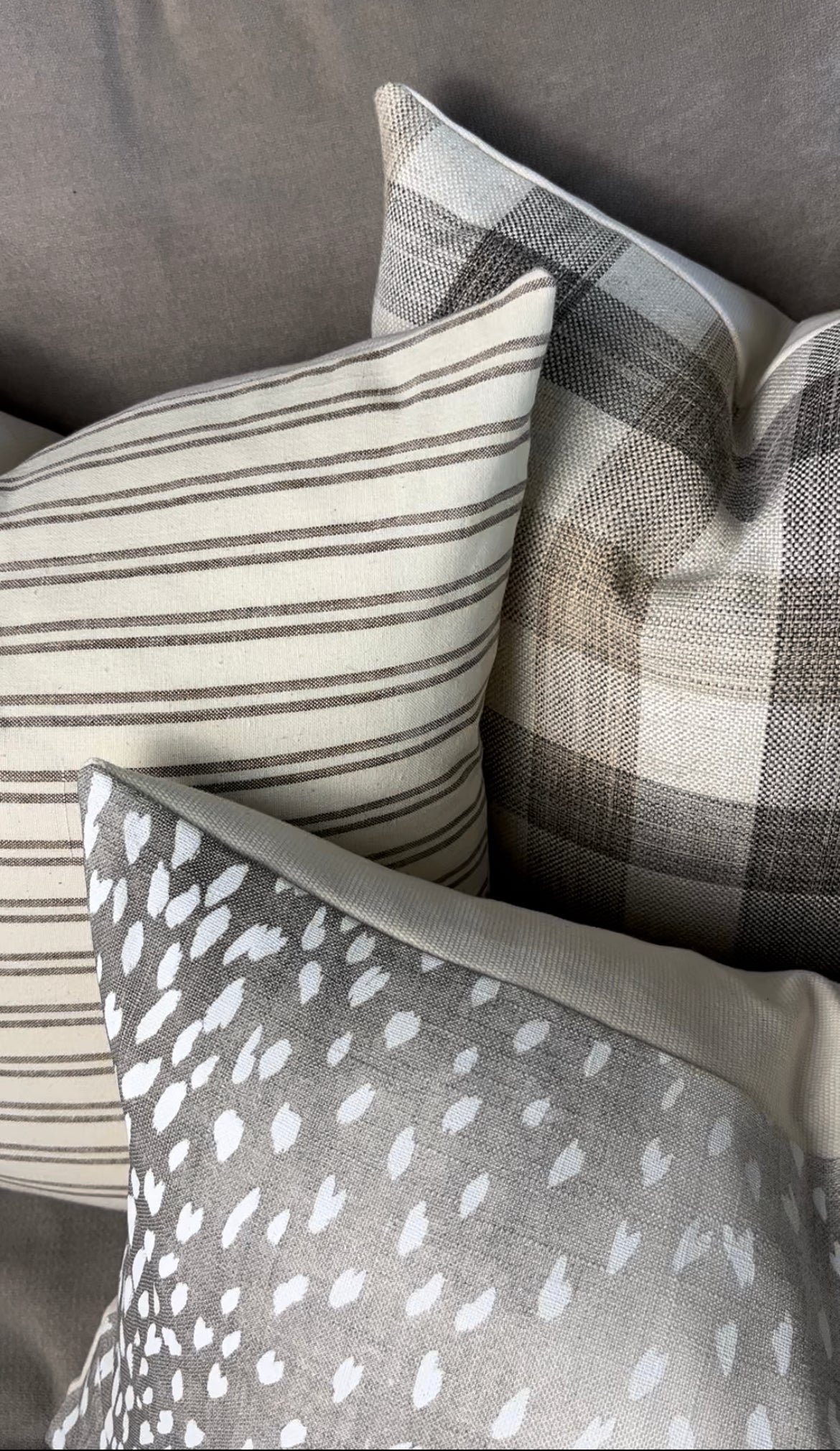Beatrice Plaid / Checkered Pillow Cover