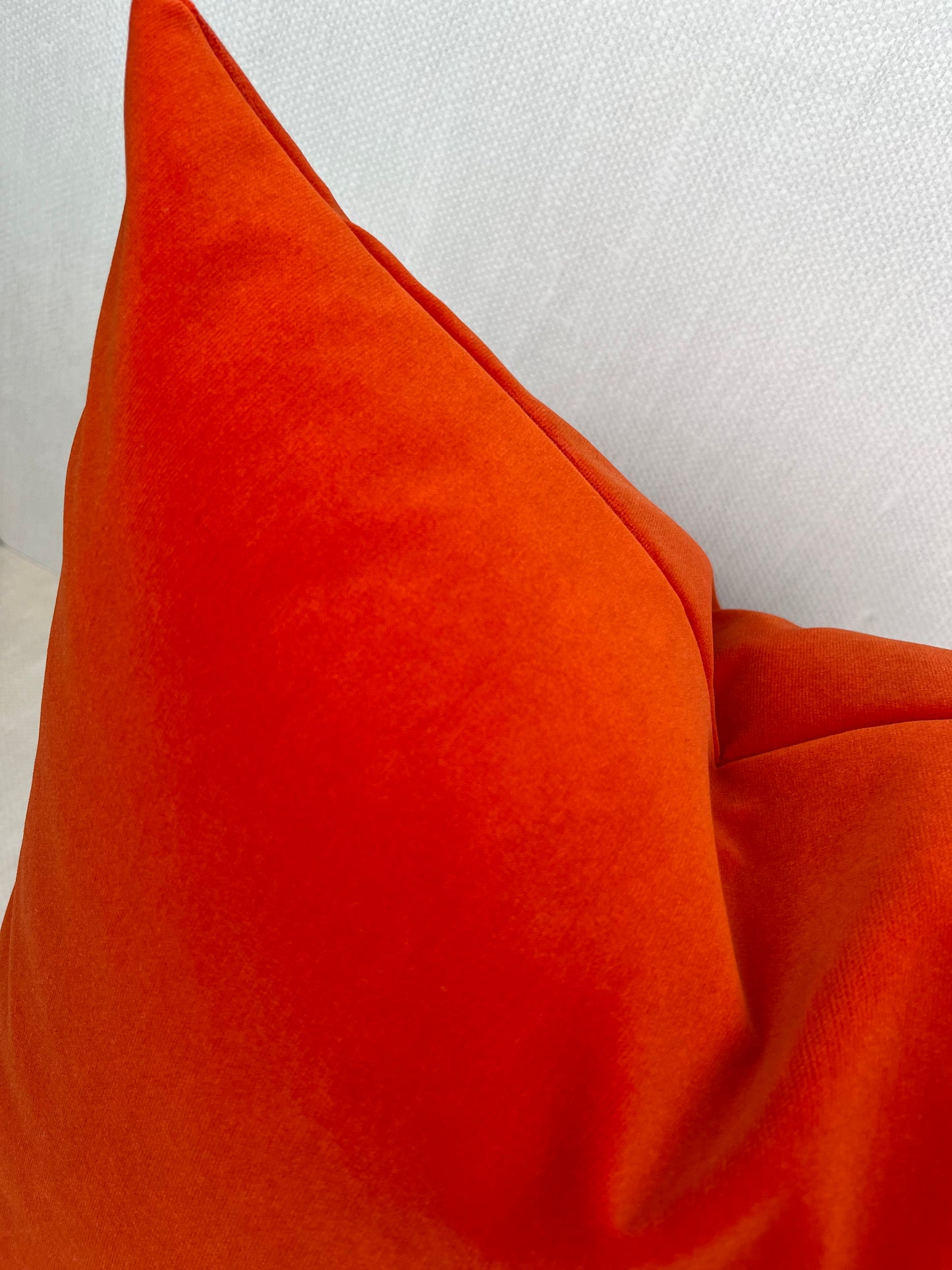 Marigold Orange Velvet Pillow Cover