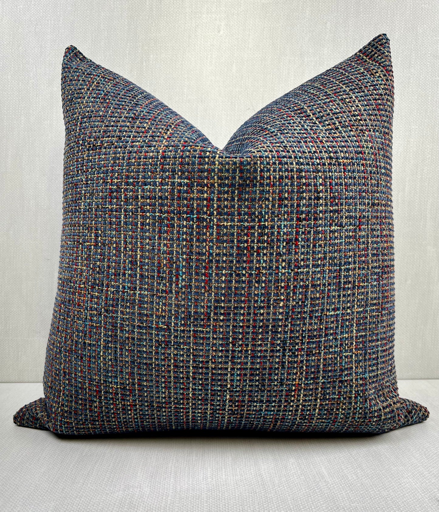 Skylar Multicolor Tweed Chenille Woven Pillow Cover