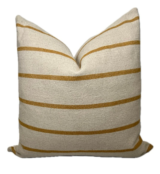 Hayden Mustard Stripe Pillow Cover
