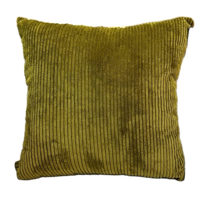 Aubrey Corded Citron Velvet Pillow Cover