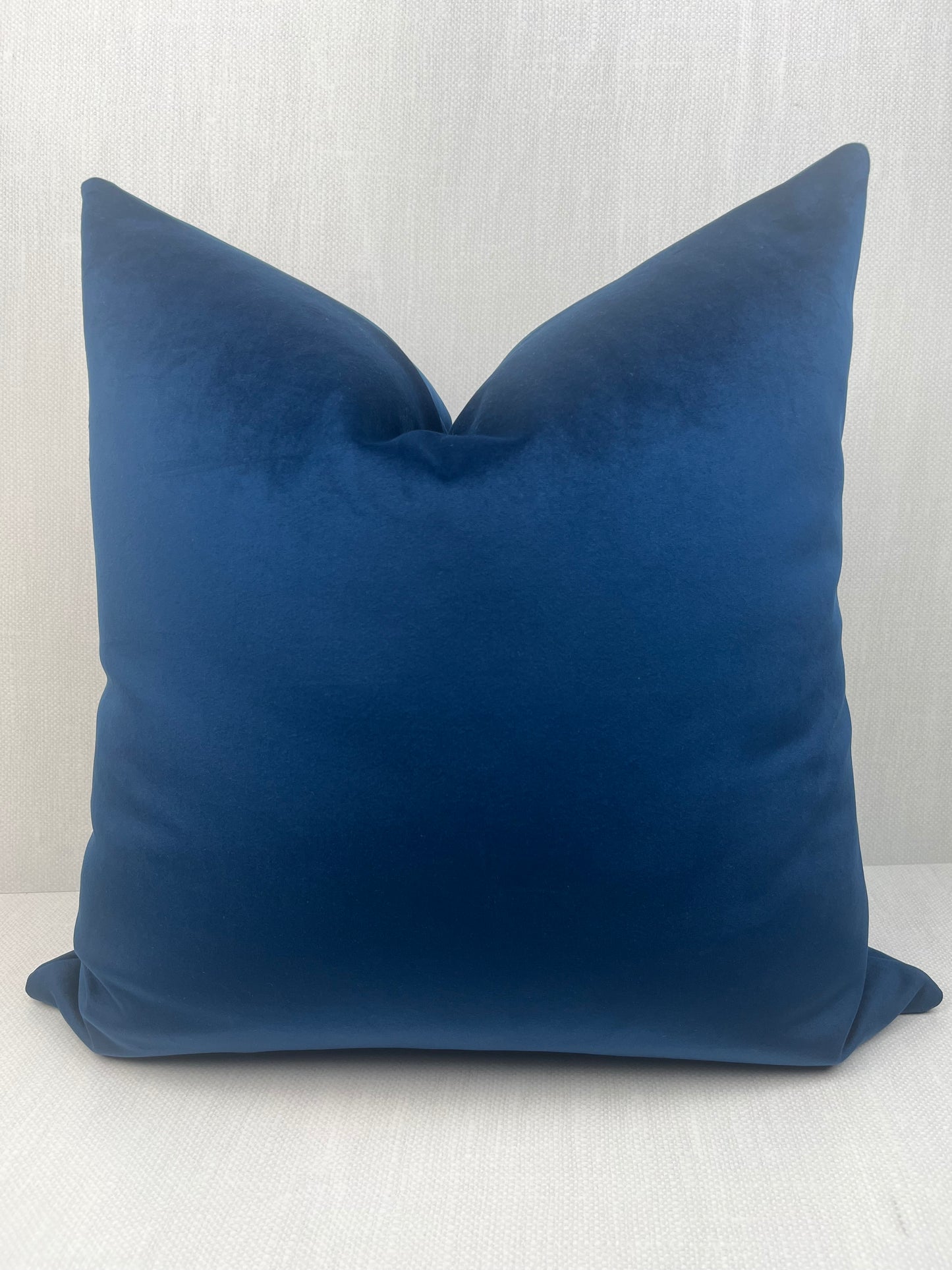Mavi Navy Blue Velvet Decorative Pillow Cover