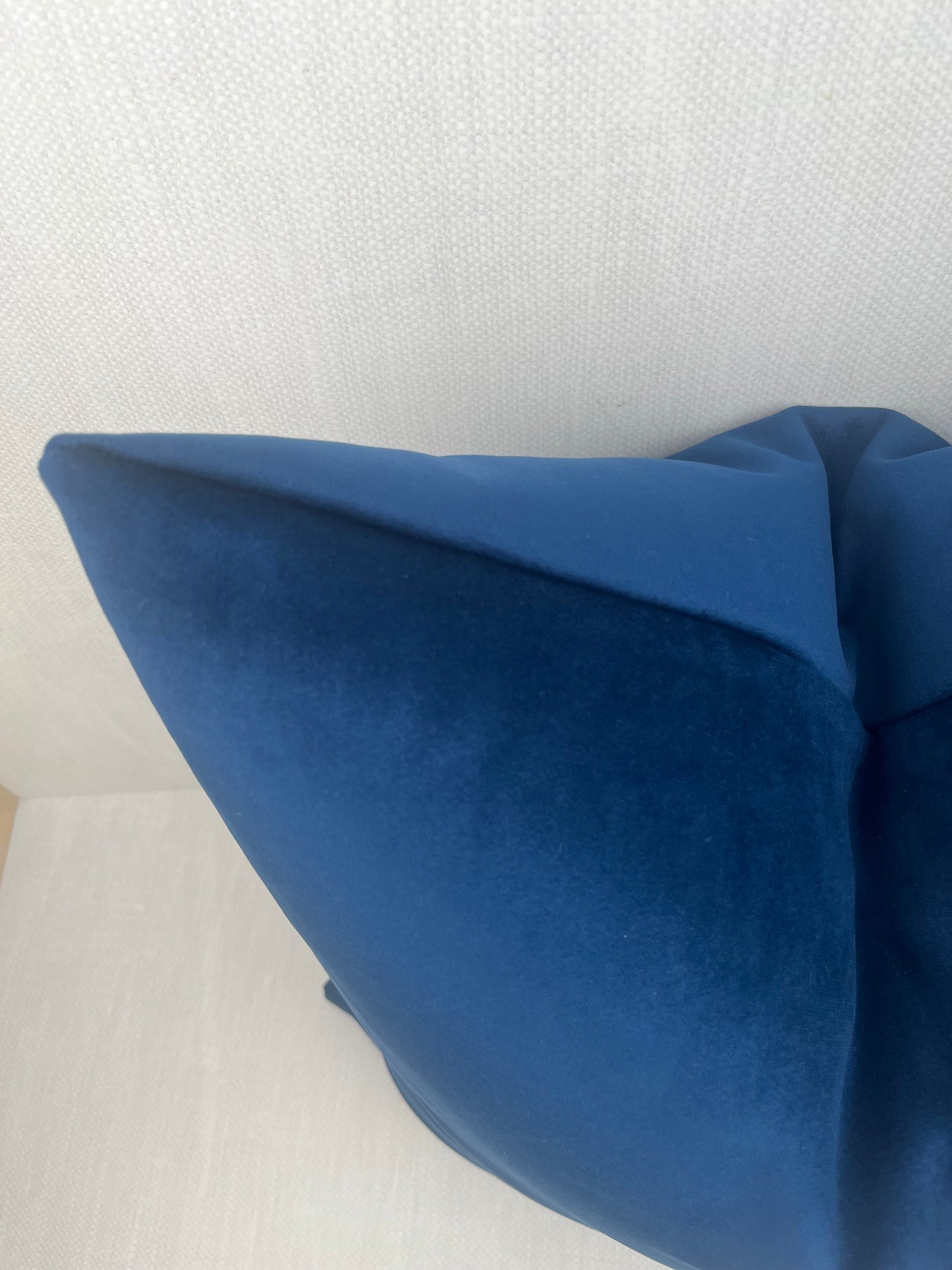 Mavi Navy Blue Velvet Decorative Pillow Cover