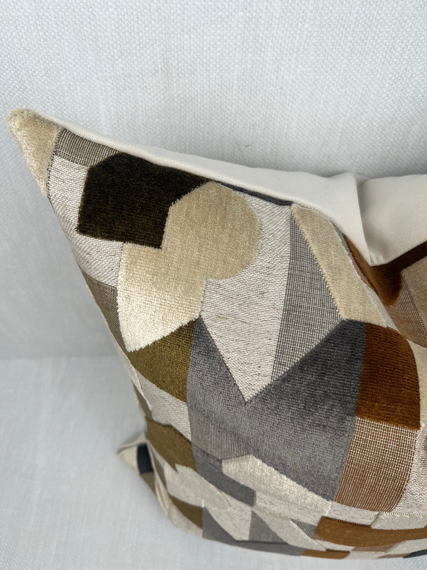 Carson Geometric Velvet Pillow Cover