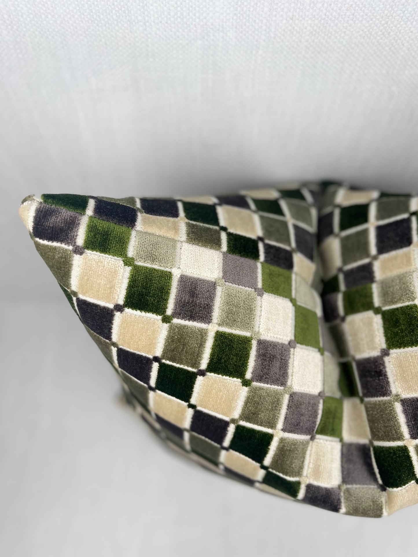Henry Checkered Velvet