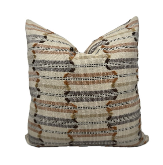 Dakota Textured Stripe Pillow Cover