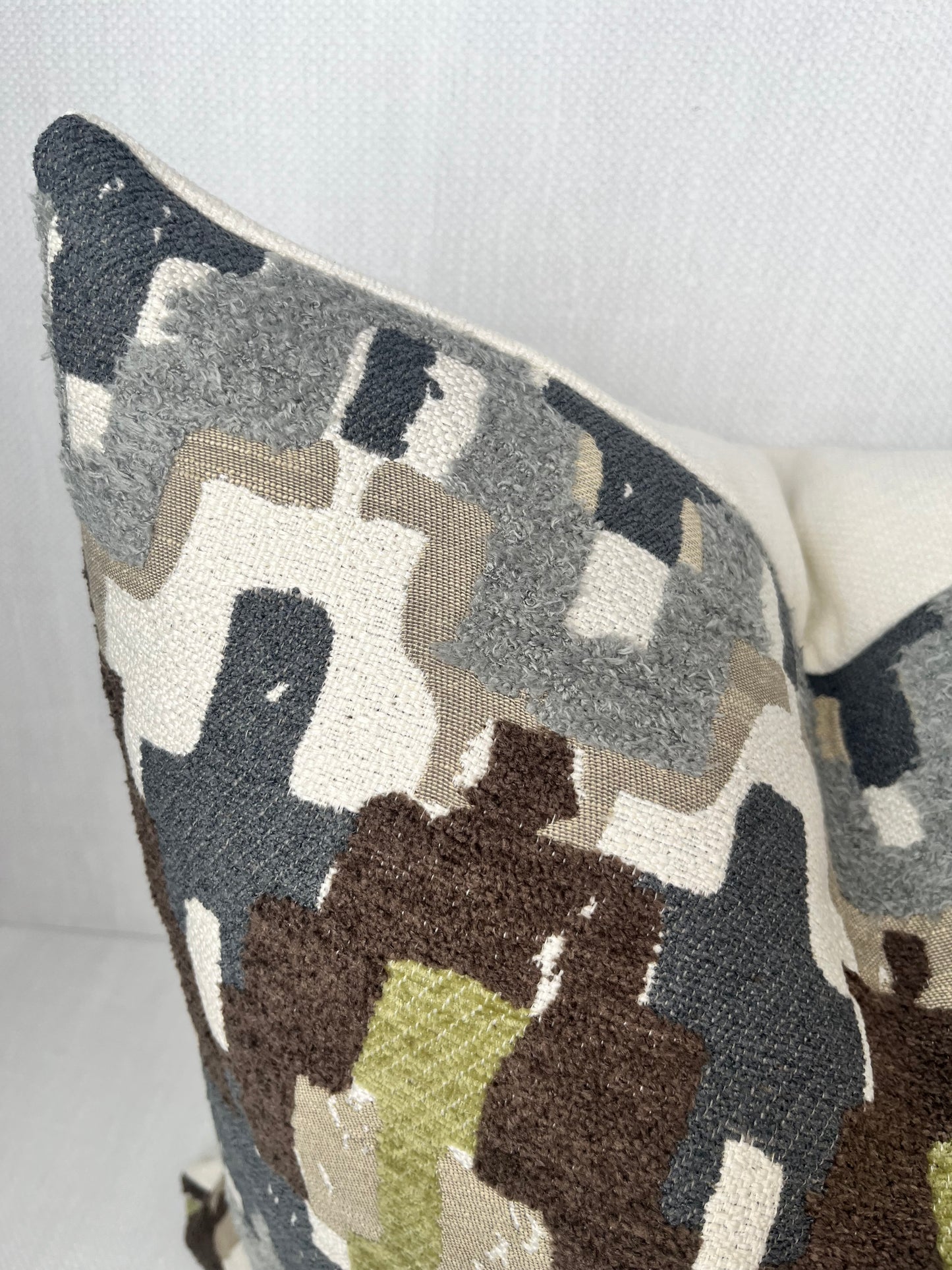 Atlas Textured Modern Abstract Geometric Pillow Cover