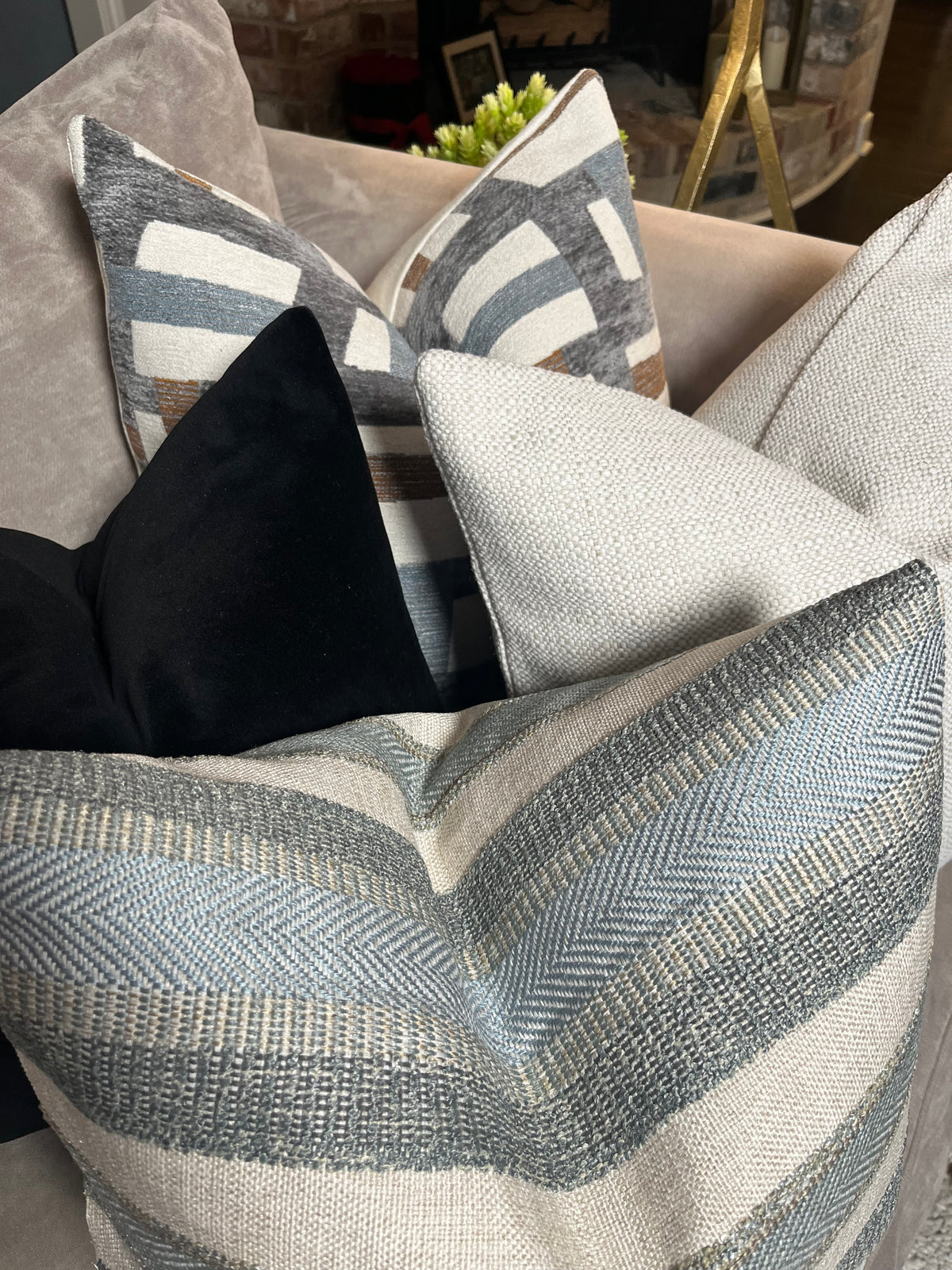Tamson White Textured Woven Pillow Cover