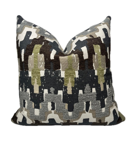 Atlas Textured Modern Abstract Geometric Pillow Cover