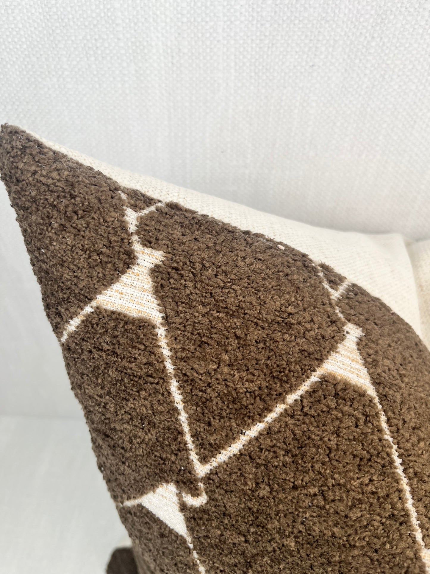 Sierra Brown Geometric Throw Pillow Cover
