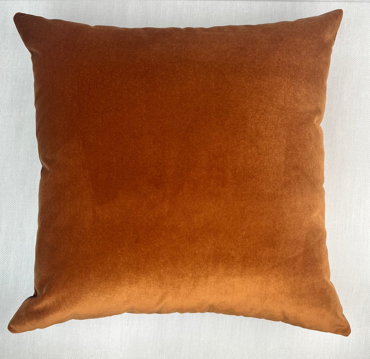 Moxie Copper Velvet Throw Pillow Cover